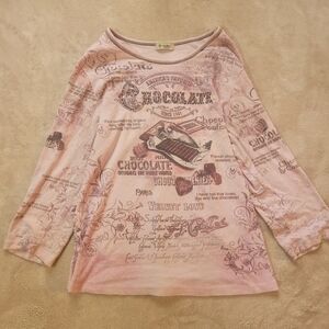 Pink cactus size medium top